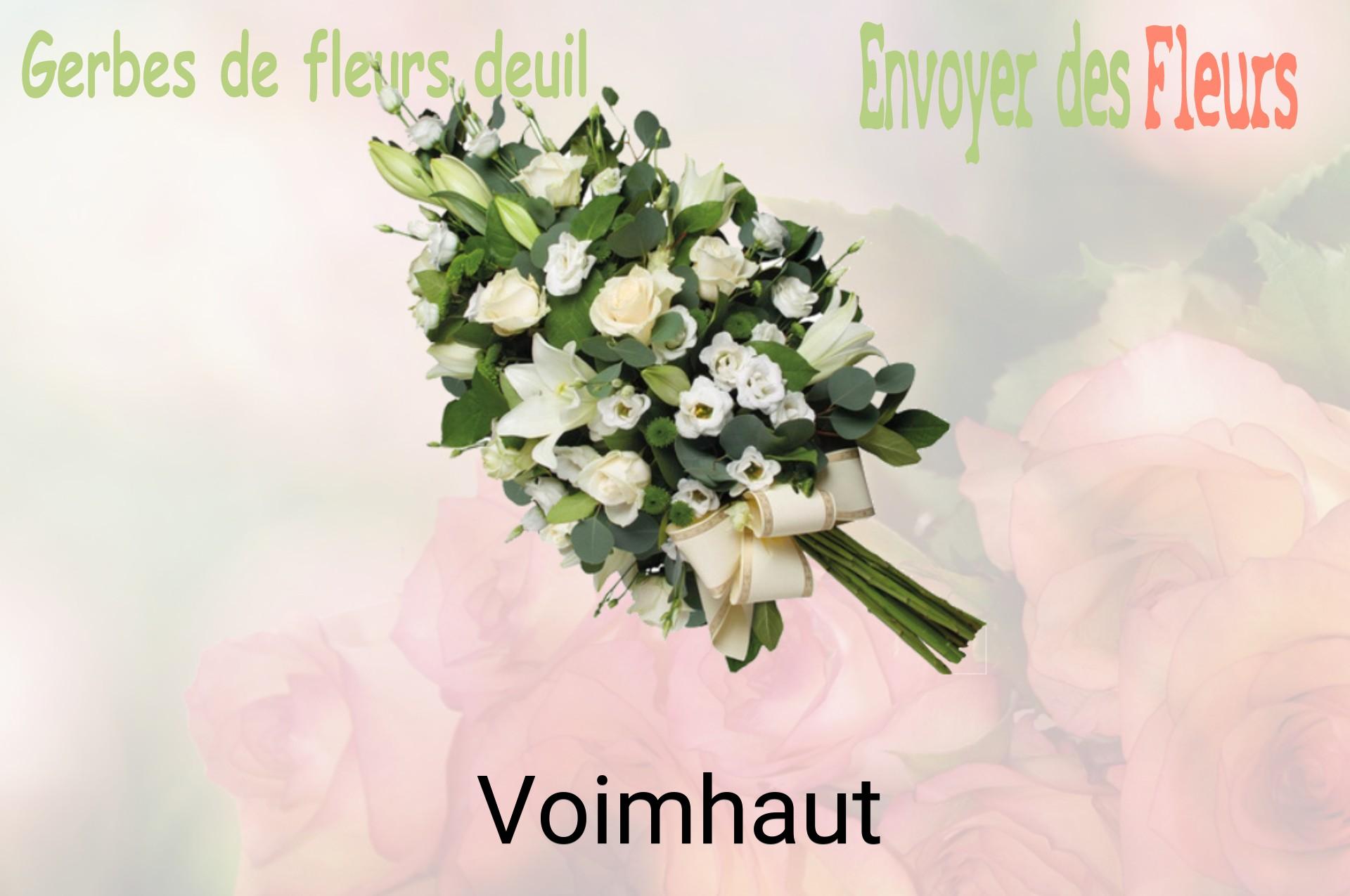 Gerbe de fleurs de deuil livrée à Voimhaut